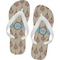 Kissing Birds Flip Flops - Large (Personalized)