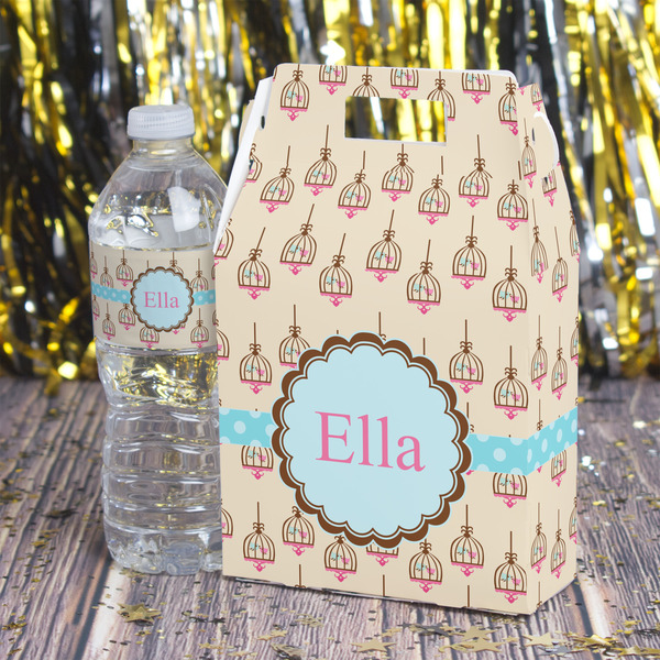 Kissing Birds Gable Favor Box - In Context