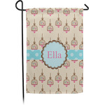 Kissing Birds Small Garden Flag - Single Sided w/ Name or Text