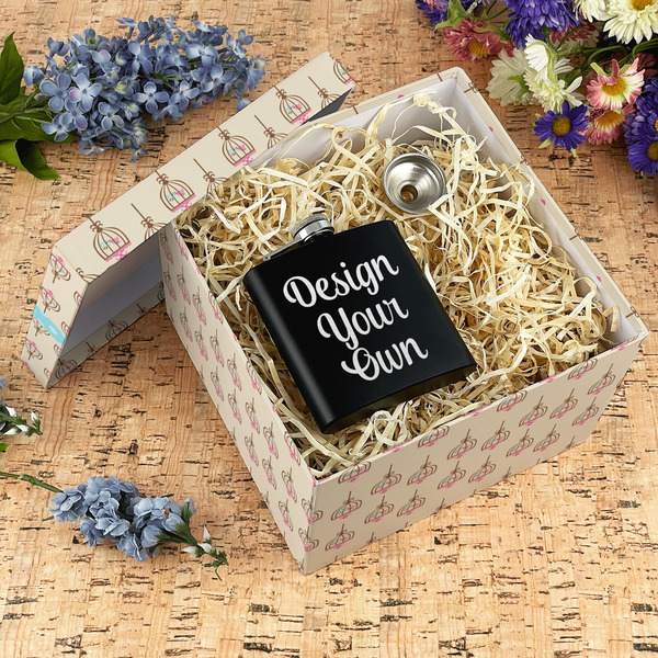 Kissing Birds Gift Boxes with Lid - Canvas Wrapped - X-Large - In Context