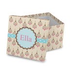 Kissing Birds Gift Box with Lid - Canvas Wrapped (Personalized)