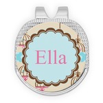 Kissing Birds Golf Ball Marker - Hat Clip - Silver