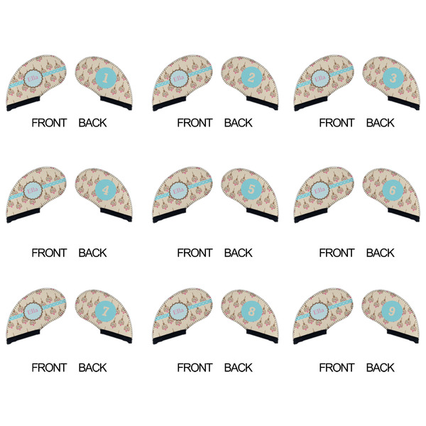 Kissing Birds Golf Club Covers - APPROVAL (set of 9)