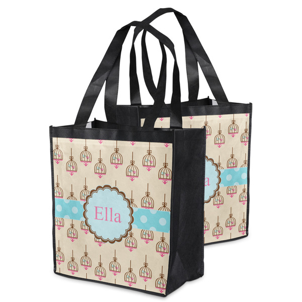 Kissing Birds Grocery Bag - MAIN