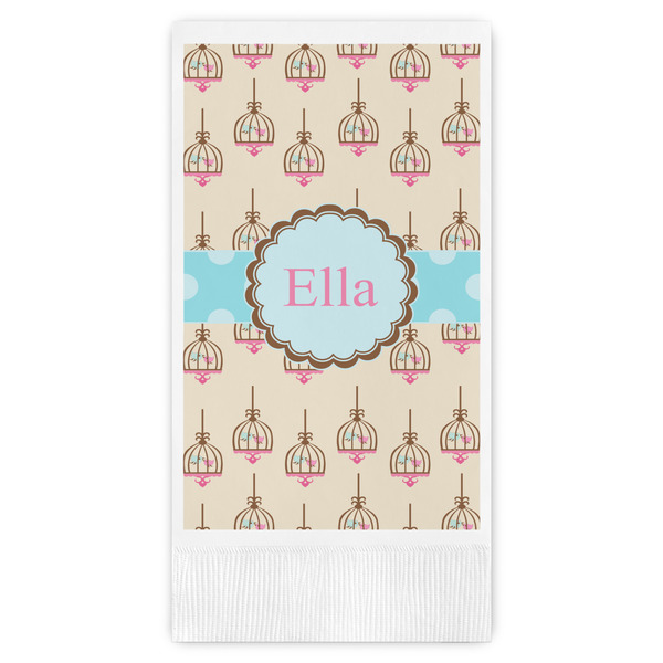 Custom Kissing Birds Guest Towels - Full Color (Personalized)