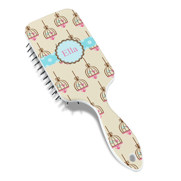 Kissing Birds Hair Brush - Angle View