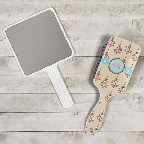 Kissing Birds Hair Brush - In Context