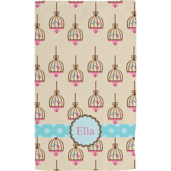 Kissing Birds Hand Towel (Personalized)