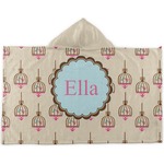 Kissing Birds Kids Hooded Towel (Personalized)