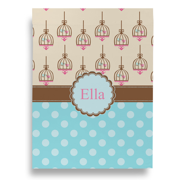 Kissing Birds House Flags - Double Sided - BACK