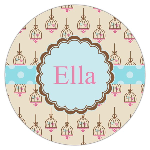 Kissing Birds Icing Circle - Medium - Single