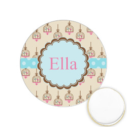 Kissing Birds Printed Cookie Topper - 1.25" (Personalized)