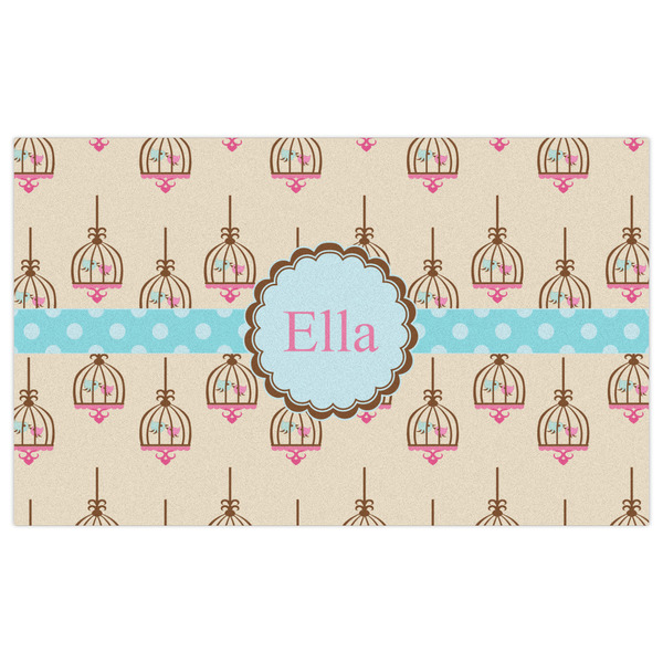 Kissing Birds Indoor / Outdoor Rug - 3'x5' - Front Flat