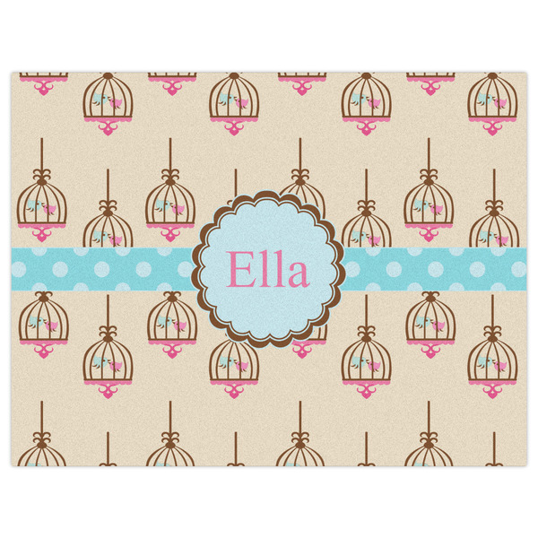 Kissing Birds Indoor / Outdoor Rug - 6'x8' - Front Flat