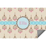 Kissing Birds Indoor / Outdoor Rug - 6'x8' w/ Name or Text