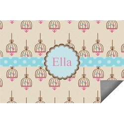 Kissing Birds Indoor / Outdoor Rug (Personalized)