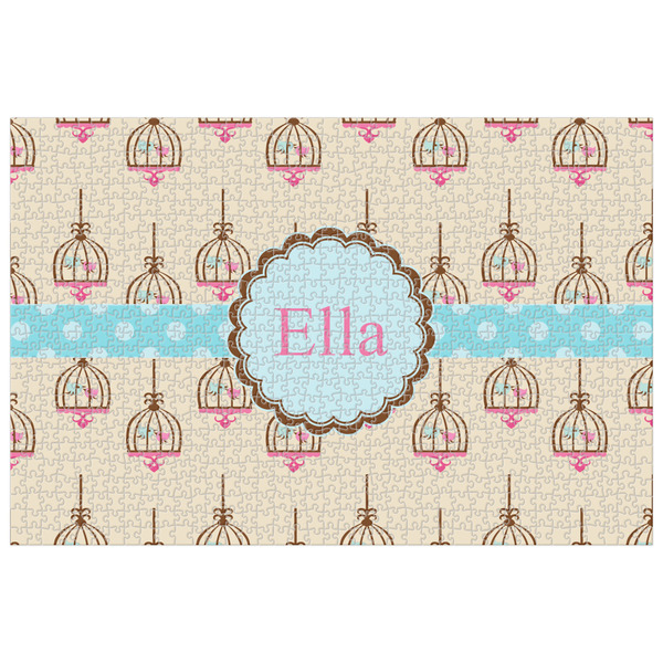 Custom Kissing Birds Jigsaw Puzzle - 1000-piece (Personalized)