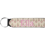 Kissing Birds Neoprene Keychain Fob (Personalized)