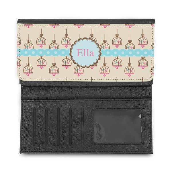 Kissing Birds Ladies Wallet - Half Way Open