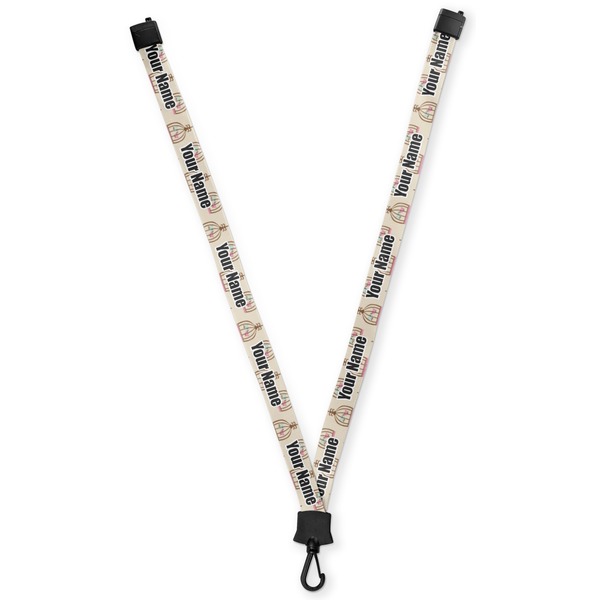 Custom Kissing Birds Lanyard (Personalized)
