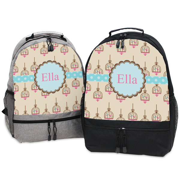 Kissing Birds Large Backpacks - Both