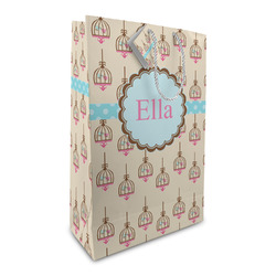 Kissing Birds Large Gift Bag (Personalized)