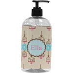 Kissing Birds Plastic Soap / Lotion Dispenser (16 oz - Large - Black) (Personalized)