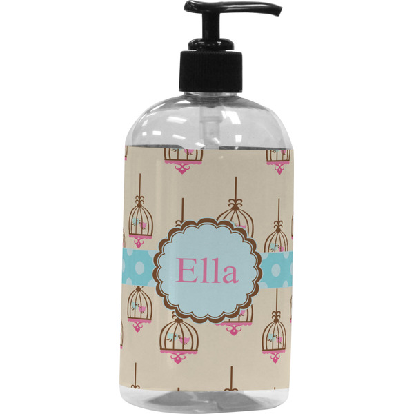 Custom Kissing Birds Plastic Soap / Lotion Dispenser (Personalized)