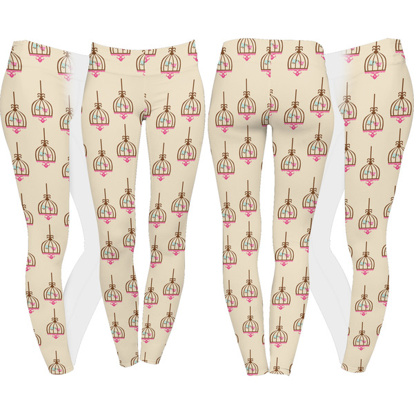 Kissing Birds Leggings Turn Around - Apvl