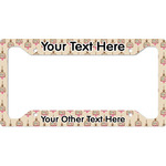 Kissing Birds License Plate Frame - Style A (Personalized)