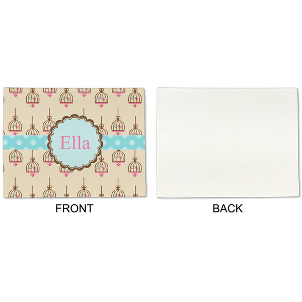 Kissing Birds Linen Placemat - APPROVAL Single (single sided)