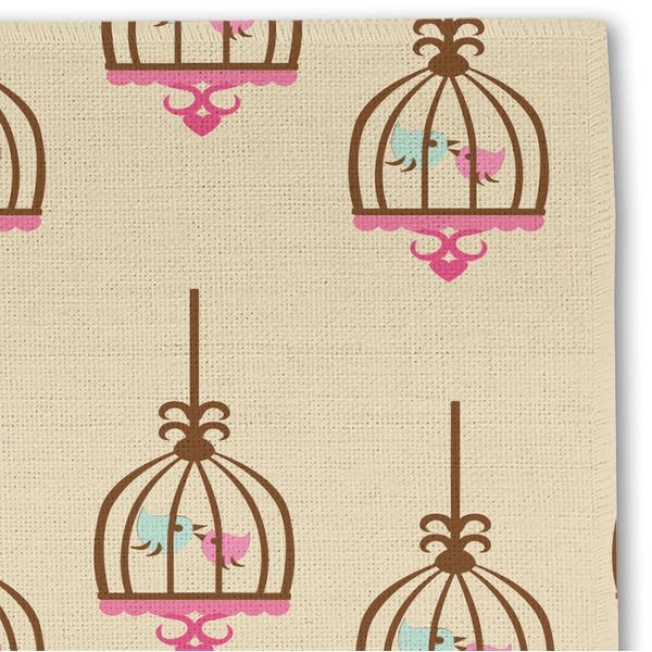 Kissing Birds Linen Placemat - DETAIL