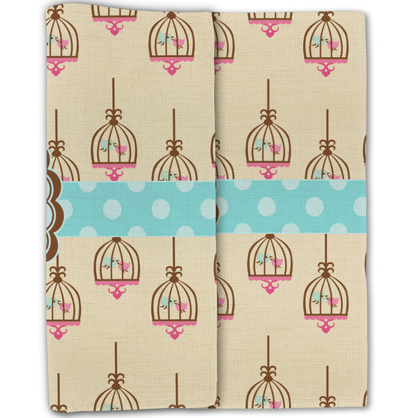 Kissing Birds Linen Placemat - Folded Half (double sided)