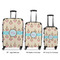Kissing Birds Luggage Bags all sizes - With Handle