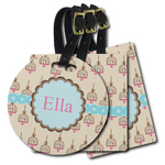 Kissing Birds Plastic Luggage Tag (Personalized)