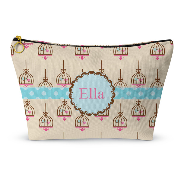 Custom Kissing Birds Makeup Bag (Personalized)