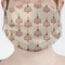 Kissing Birds Mask - Pleated (new) Front View on Girl