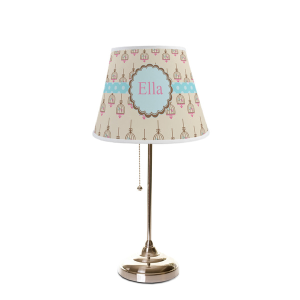 Kissing Birds Poly Film Empire Lampshade - On Stand
