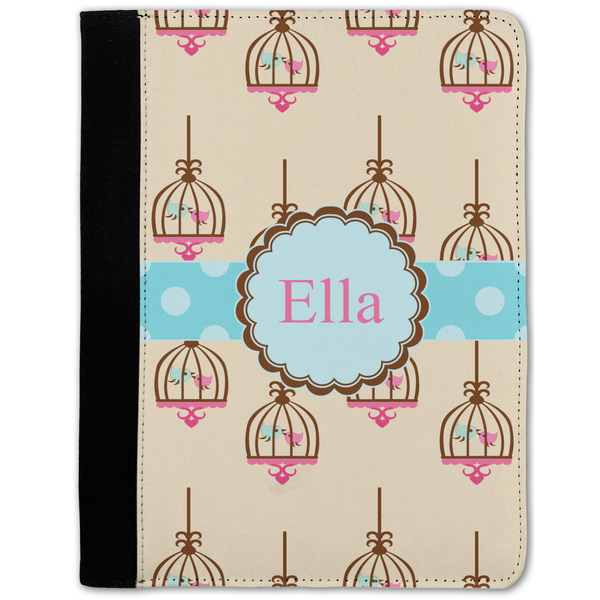 Custom Kissing Birds Notebook Padfolio w/ Name or Text