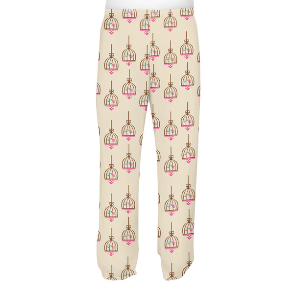 Kissing Birds Men's Pjs Back - on model