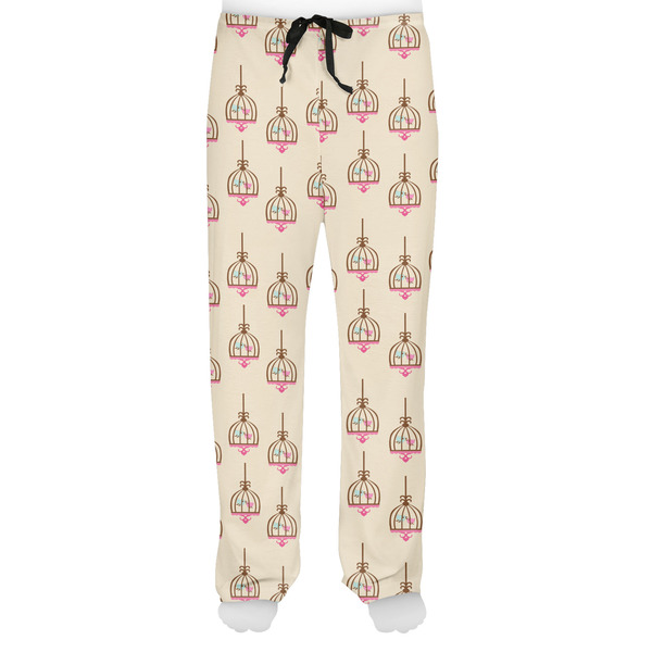 Kissing Birds Men's Pjs Front - on model