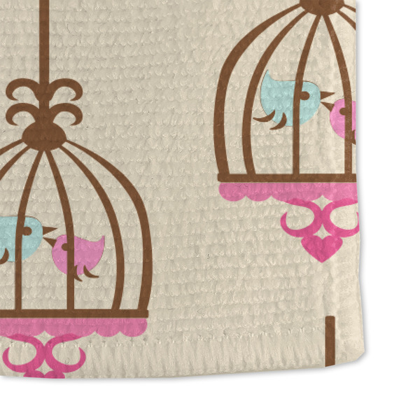 Kissing Birds Microfiber Dish Towel - DETAIL