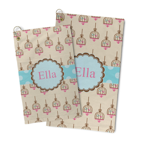 Kissing Birds Microfiber Golf Towel - PARENT/MAIN