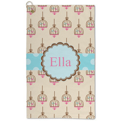 Kissing Birds Microfiber Golf Towel (Personalized)