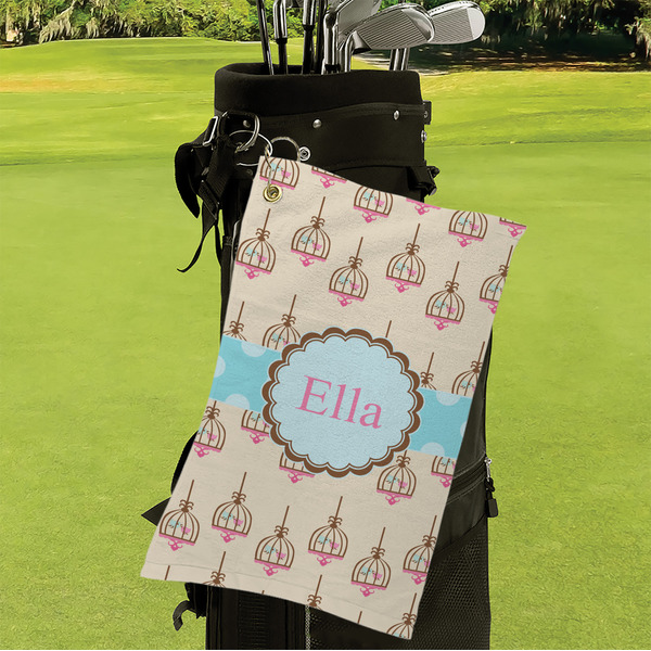 Kissing Birds Microfiber Golf Towels - Small - LIFESTYLE