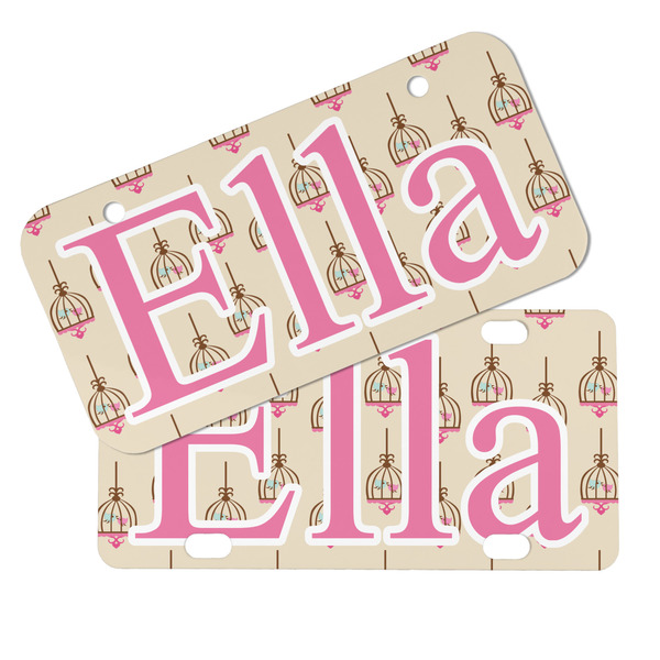 Kissing Birds Mini License Plates - MAIN (4 and 2 Holes)