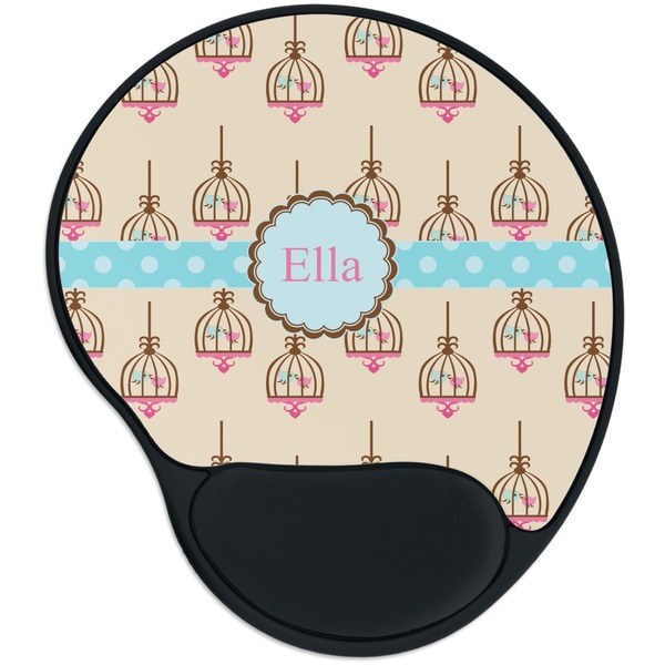 Custom Kissing Birds Mouse Pad with Wrist Support