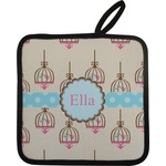 Kissing Birds Pot Holder w/ Name or Text