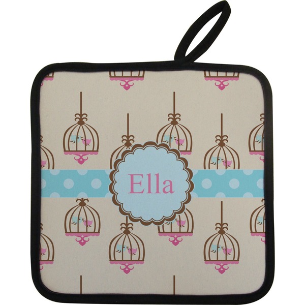 Kissing Birds Neoprene Pot Holder