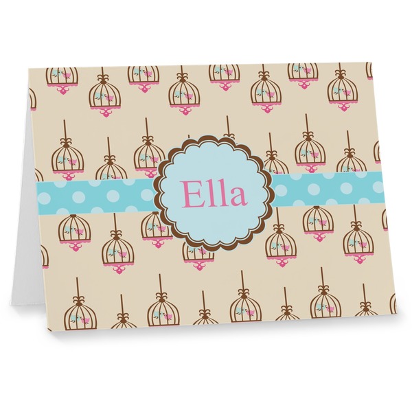 Custom Kissing Birds Note cards (Personalized)